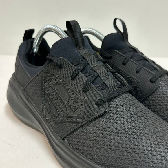 WORN ONCE Skechers x DC Superman Women's 108089 Invincibility Black Work Shoes 9 - Picture 7 of 12